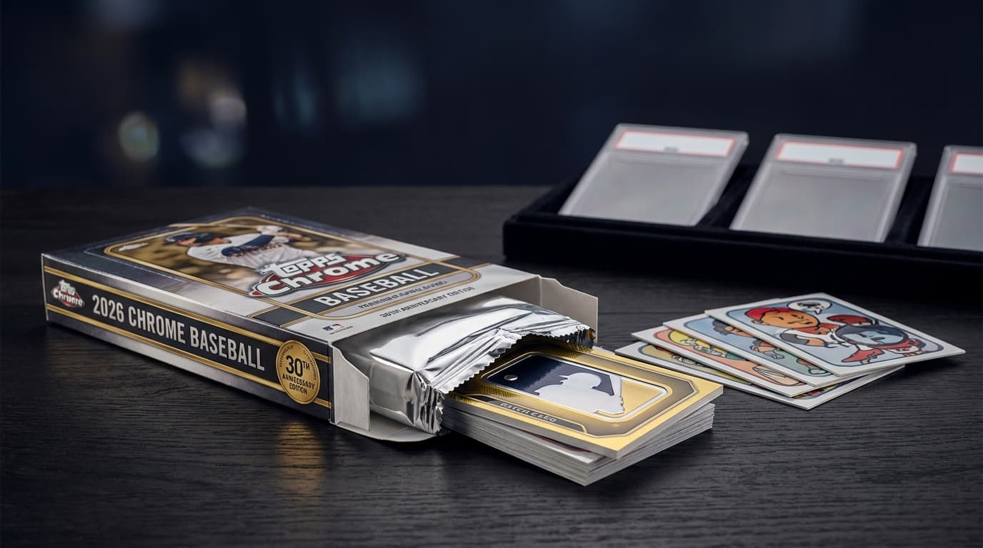 A $3M 1/1 Behind the Wrapper: 2026 Topps Chrome's Gold Logoman Return and the Four-Player Minions Bottleneck